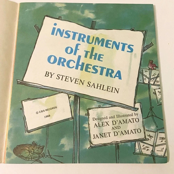 Vintage 1968 Instruments of the Orchestra 7  Inch Record and Book Columbia - Picture 5 of 16